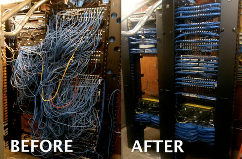 patch cable management system